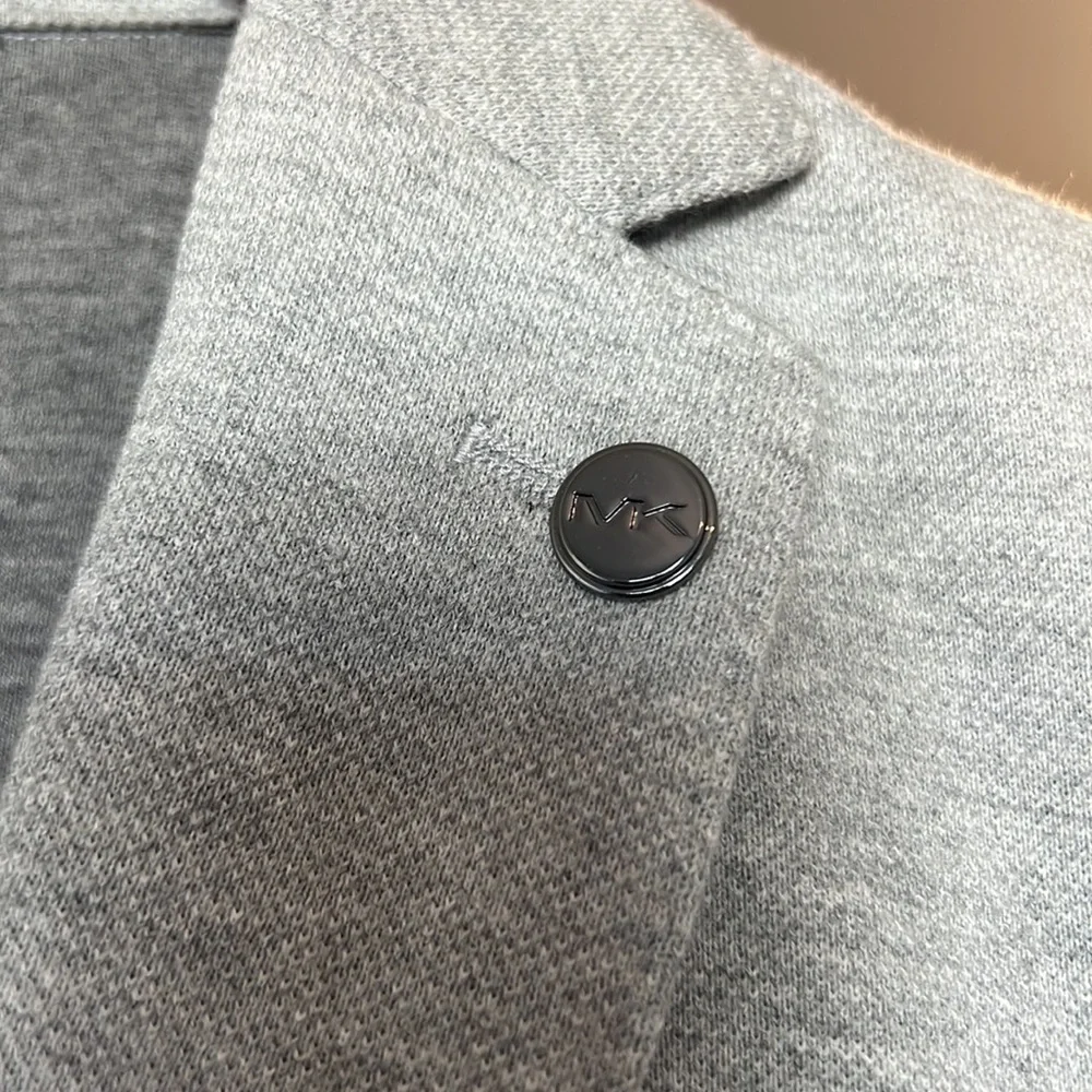 Michael Kors Slim Fit Knit Blazer Sport Coat Men’s 38R Gray